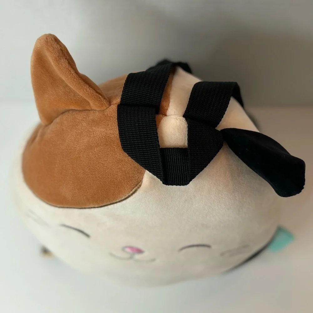 Squishmallows Cam the Calico Cat 10” Plush Backpack Stuffed Animal Toy Bag Tote
